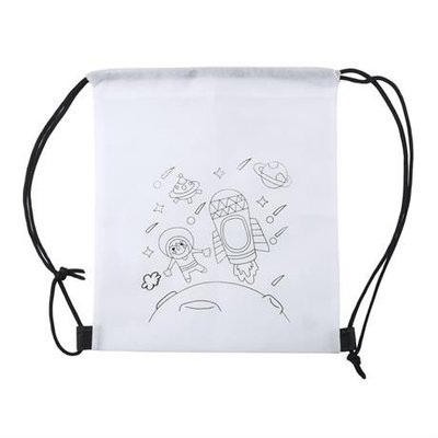 Mochila infantil con dibujo para colorear