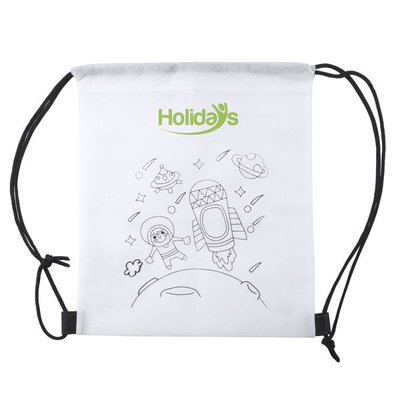 Mochila infantil con dibujo para colorear