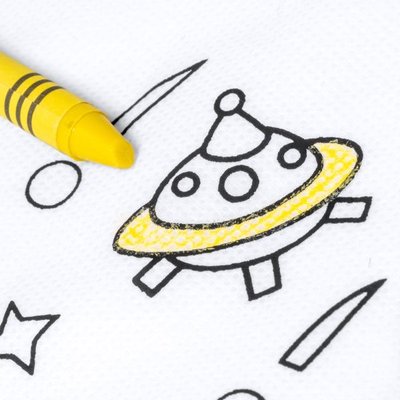 Mochila infantil con dibujo para colorear