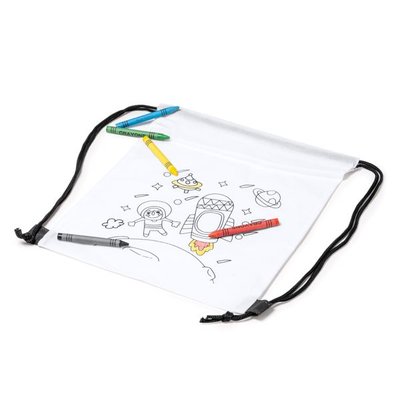 Mochila infantil con dibujo para colorear