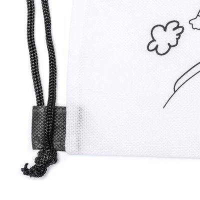 Mochila infantil con dibujo para colorear