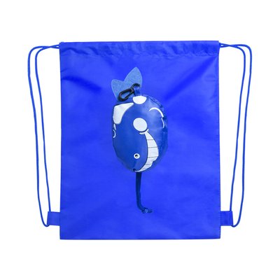 Mochila infantil plegable con alegre diseño de animales Azul