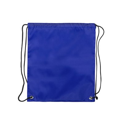 Mochila infantil de poliéster con cuerdas color negro Azul