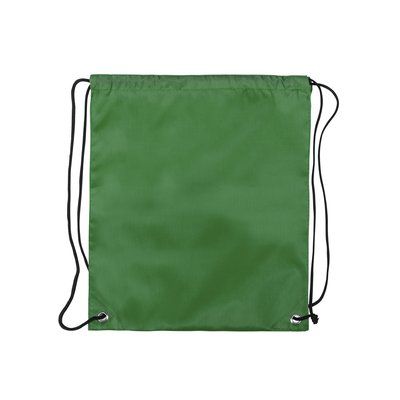 Mochila infantil de poliéster con cuerdas color negro Ver