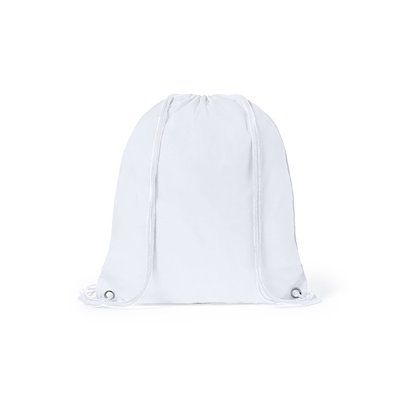 Mochila infantil de poliéster con cuerdas color negro 