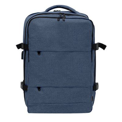 Mochila Mini Maleta USB 3 Compartimentos + Zapatos Mar