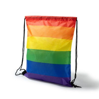 Mochila multicolor con cordones