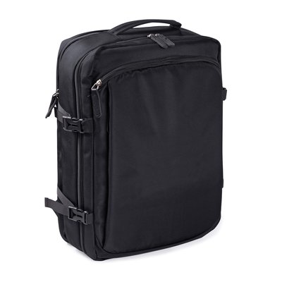 Mochila de nailon 32L compatible con trolley Negro