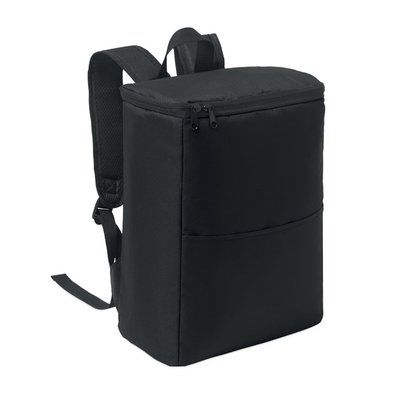 Mochila nevera RPET con correa ajustable Negro