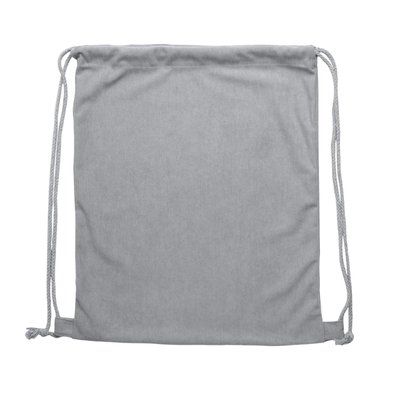 Mochila de pana con cuerdas Gris