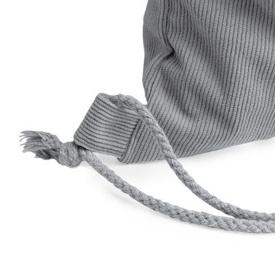 Mochila de pana con cuerdas