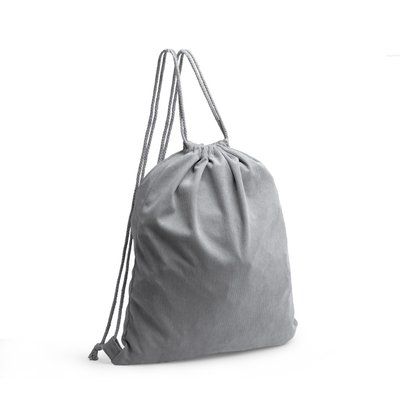 Mochila de pana con cuerdas