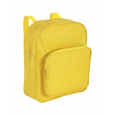 Mochila pequeña con asas de cinta Amarillo