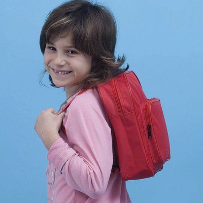 Mochila pequeña con asas de cinta