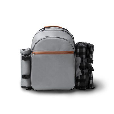 Mochila picnic con accesorios y manta