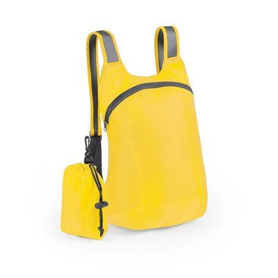 Mochila plegable en ripstop Amarillo