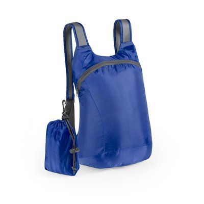 Mochila plegable en ripstop Azul