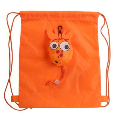 Mochila plegable infantil con diseño de animales JIRAFA Talla Única Infantil