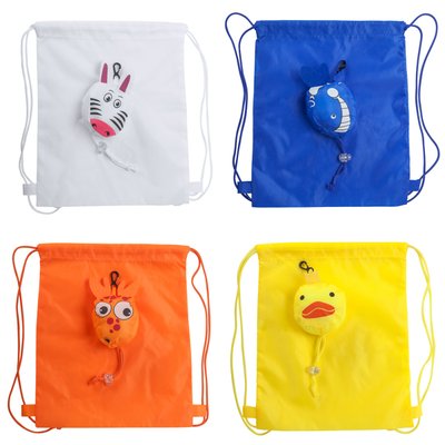 Mochila plegable infantil con diseño de animales