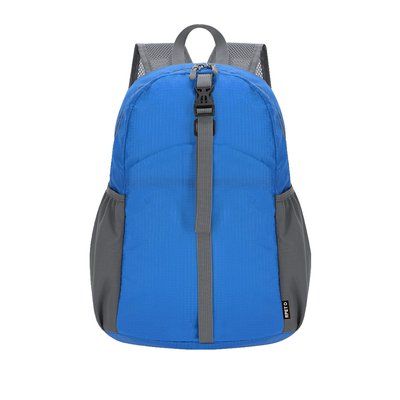 Mochila Plegable RPET con Bolsillos Azul