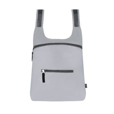 Mochila plegable RPET reflectante Gri