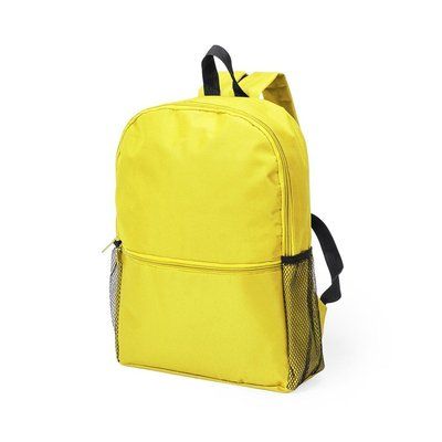 Mochila poliéster 600D con cintas acolchadas Amarillo