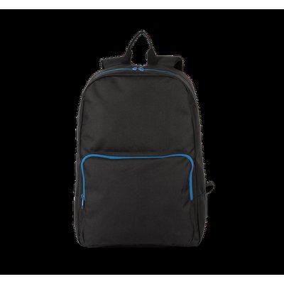 Mochila Poliéster Acolchada Black / Royal Blue
