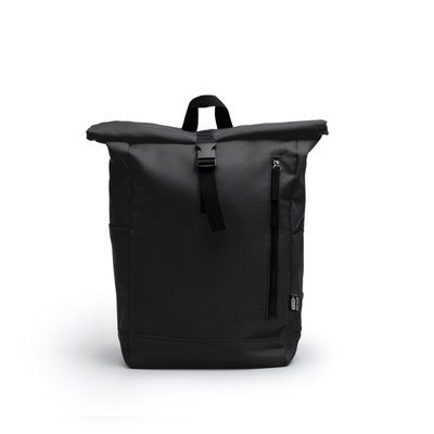 Mochila de poliéster apertura extensible Negro Talla Única Adulto
