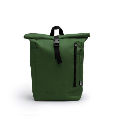 Mochila de poliéster apertura extensible Verde Oscuro Talla Única Adulto