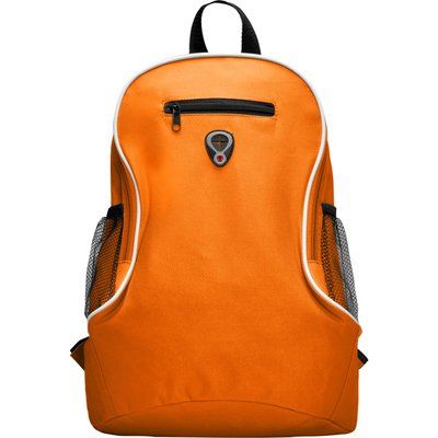 Mochila de poliéster con asas Naranja