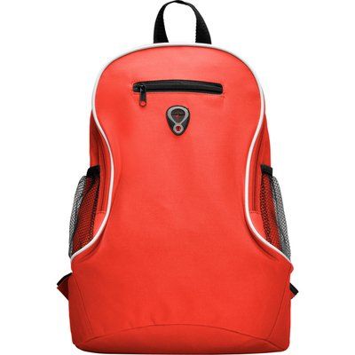 Mochila de poliéster con asas Rojo