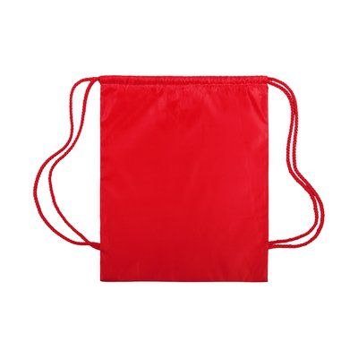 Mochila en poliéster con cuerdas extra gruesas Roj