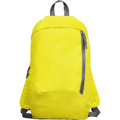 Mochila de poliéster ligera y compacta Amarillo
