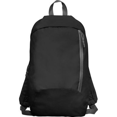 Mochila de poliéster ligera y compacta Negro UNICA