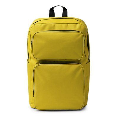 Mochila de poliéster reciclado 600D Amarillo