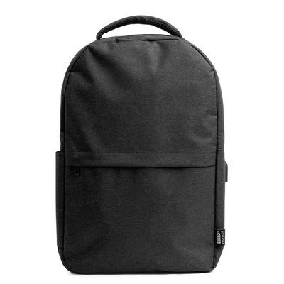 Mochila de poliéster reciclado Negro