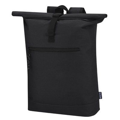 Mochila de poliéster RPET rolltop Neg