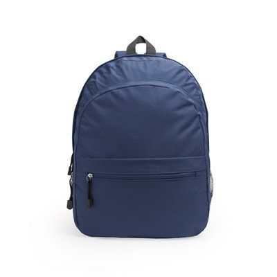 Mochila de poliéster con varios compartimentos Marino