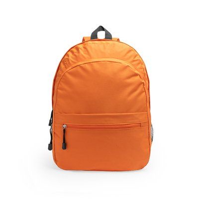 Mochila de poliéster con varios compartimentos Naranja