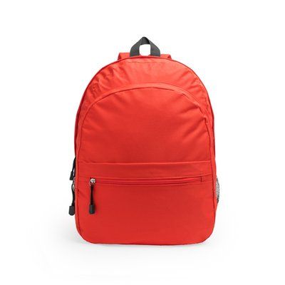 Mochila de poliéster con varios compartimentos Rojo