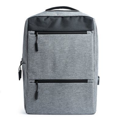 Mochila para portátil con salida USB Gris Vigore