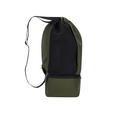 Mochila PU cierre cordón y bolsillo para zapatos