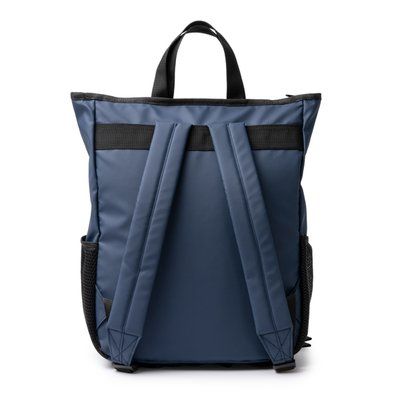 Mochila de PU con solapa exterior con bolsillos