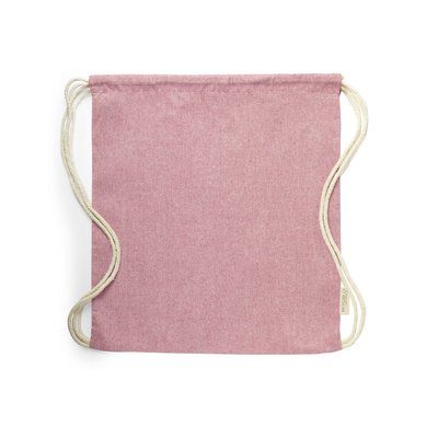 Mochila resistente de cuerdas de algodón reciclado Fucsi