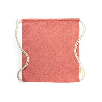 Mochila resistente de cuerdas de algodón reciclado Roj