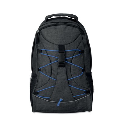 Mochila con revestimiento de colores y cordón decorativo Azul Royal