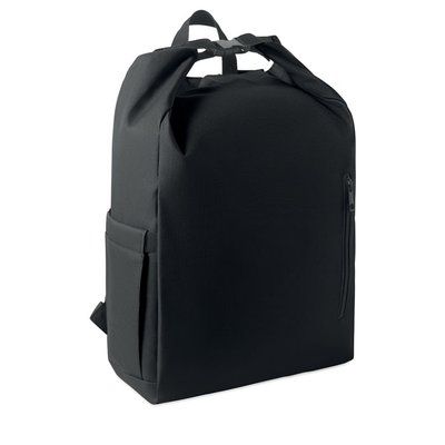 Mochila roll top para portátil 15 pulgadas Negro