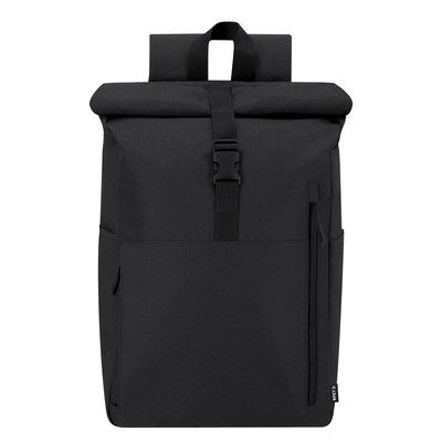 Mochila de RPET con cierre enrollable Neg