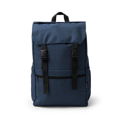 Mochila RPET con solapa ajustable Marino