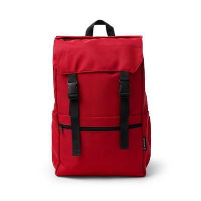 Mochila RPET con solapa ajustable Rojo